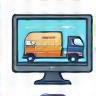 Icon representing logistics software